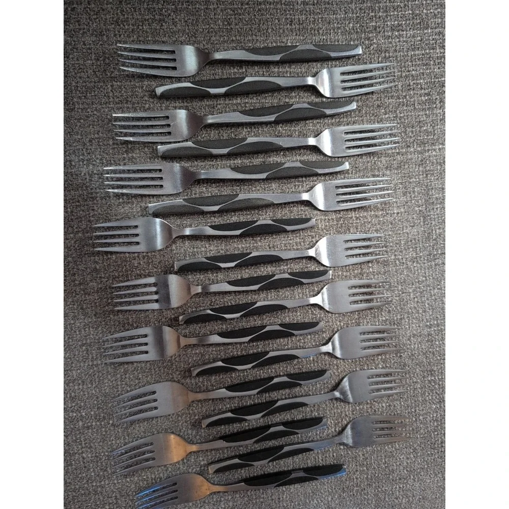 Night & Day Vintage‎ Stainless Flatware Set Atomic Japan  Mid-Century 1950s 60s